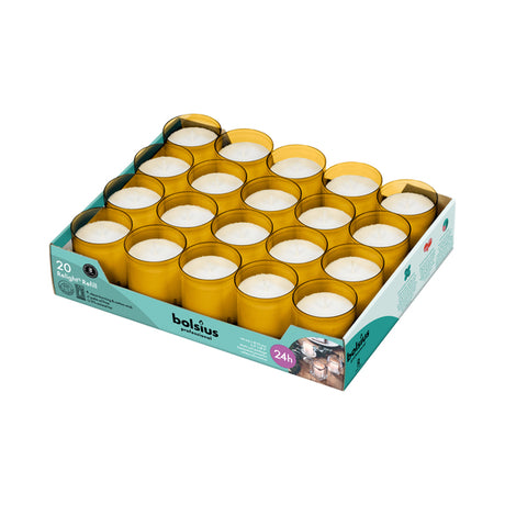 Bolsius professional relight navulling amber ø52x64 mm 24 uur (20 stuks)