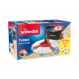 Vileda turbo - pedaalsysteem met 2 vervangingen - microvezelmop 2in1