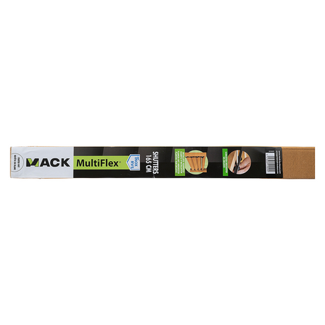 Mack 1074597 - multiflex shutters 165 cm rvs wit gecoat | 2 stuks