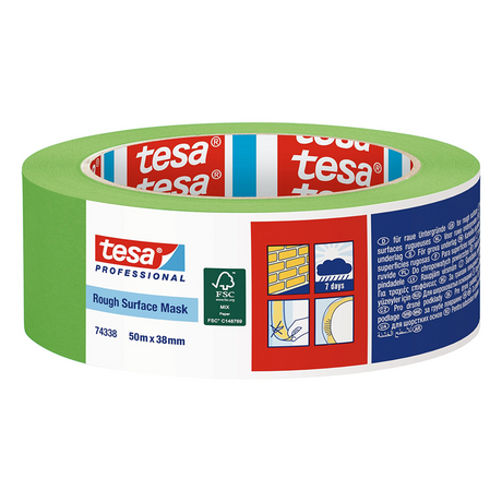Tesa professional 1075582 - 74338 roughsurfacmask50mx36mm | 8 stuks