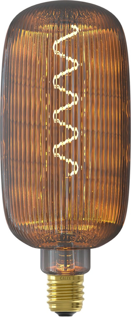 Calex pulse lyon led lamp - e27 - filament lichtbron - warm wit licht - rookglas