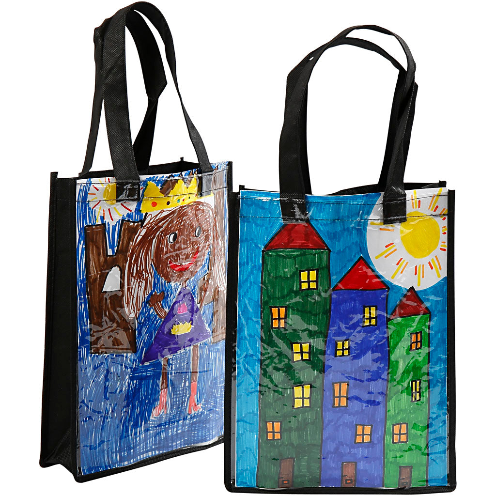Http: www.cchobby.nl tas-met-plastic-voorkant-afm-30x23x7-cm-zwart-1-stuk
