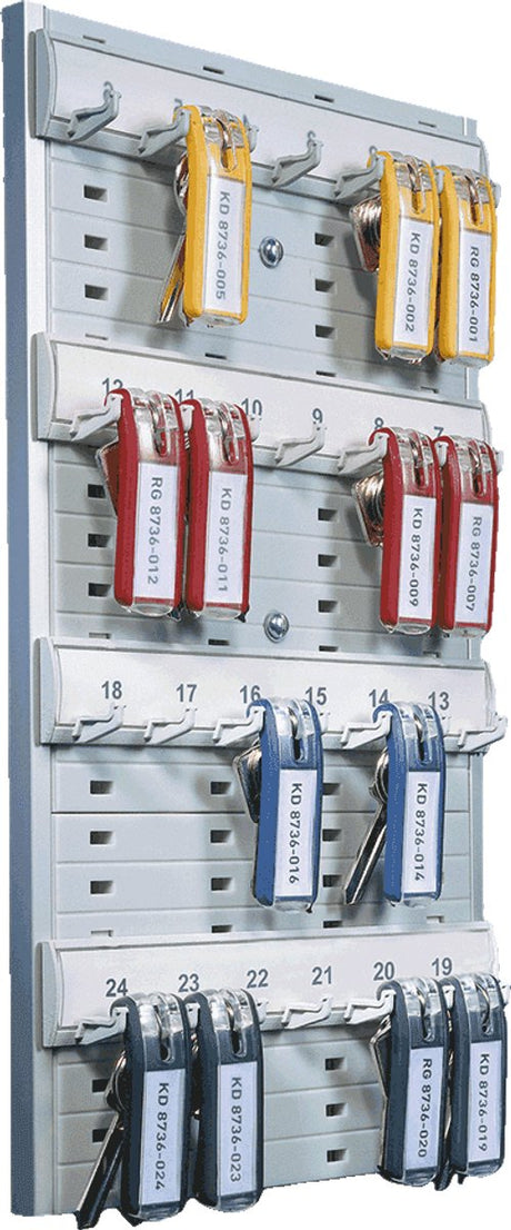 Merkloos sans marque durable key board 24, grijs, kunststof, 275x400 x 365 mm, 0, 6 kg kunststof