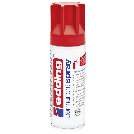 Edding 5200 • permanent spray premium acrylverf verkeersrood mat