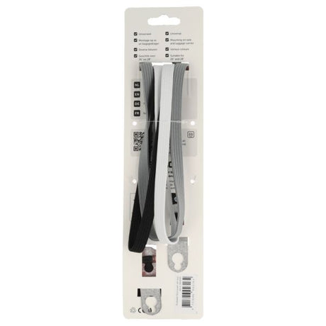 Simson triobinder 71cm - zwart wit grijs