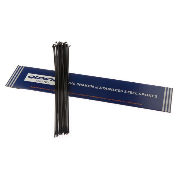 Alpina Spaken 14G (2,00mm) 254mm RVS Zwart (P36)