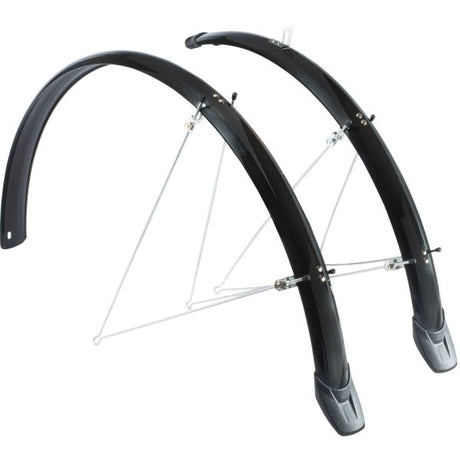 Spatbordset Eurofender Elegance 28 x 46 mm - zwart