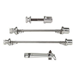 TranzX - Quick release voor achternaaf + zadelpen zilver