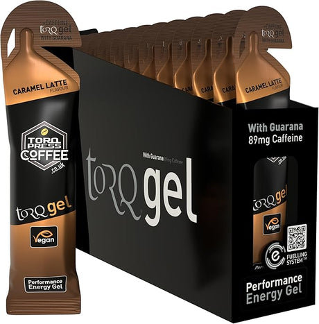 Torq gel caramel latte met guarana (doos 15)