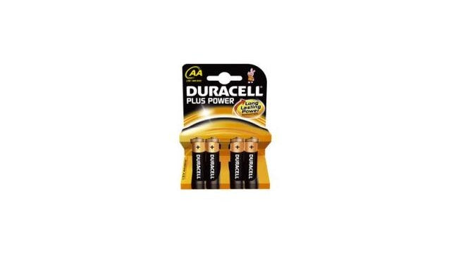 DURACELL MN1500P4+Batería de alimentación LR6 AA Plus