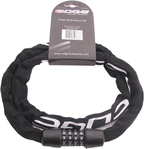 Edge chain lock with code web racer 90cm black