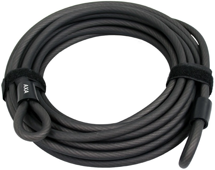 Axa cable with double loop Double loop 10 meters gray