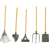 Creativ company cc miniatuur tuingereedschap l: 11 cm 5 stuks