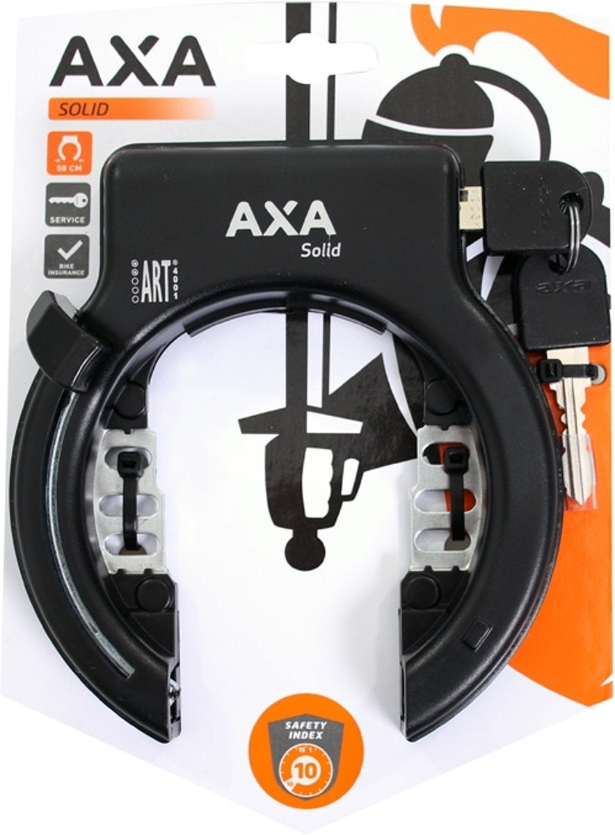 Axa Solid Plus Black Art2 Ring lock 150mm bicycle