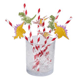 Boland papieren rietjes dino party 3 designs set a 6 stuks 20cm