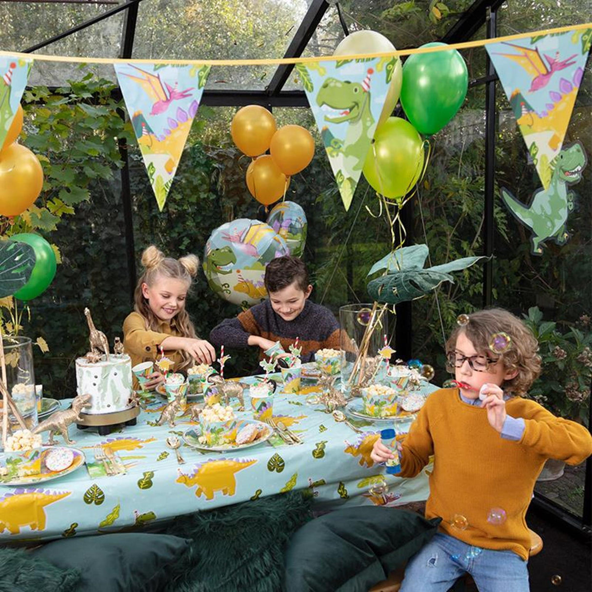 Boland papieren bekers dino party set a 10 stuks 21cl
