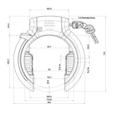 Verrouillage de la bague axa imenso grande avec clé amovible