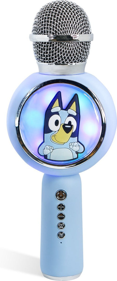Otl technologies bluey - draadloze karaoke microfoon voor kinderen - oplichtend led display - speaker - met stemeffecten