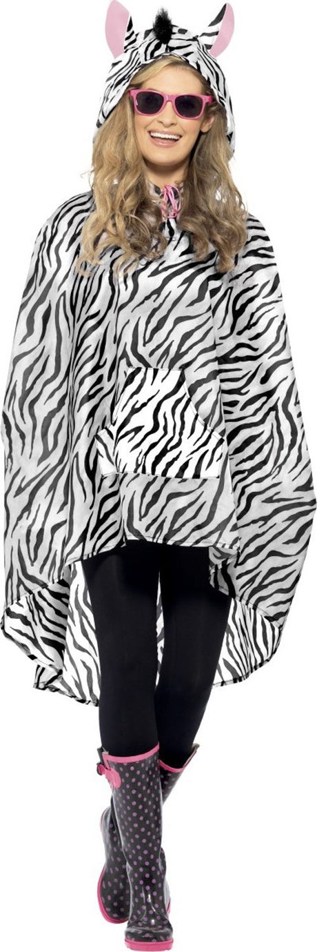 Smiffys zebra party poncho m