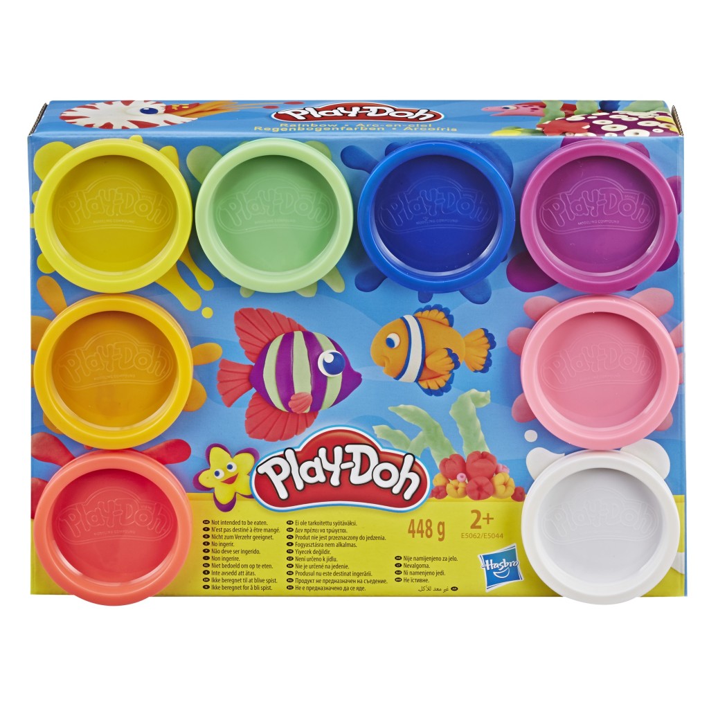 Play-DOH Reebou Faarwen 8 Jar vum Lehm