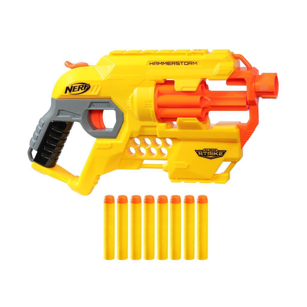 Nerf Alpha Strike Hammerstorm Blaster + 8 fléchettes