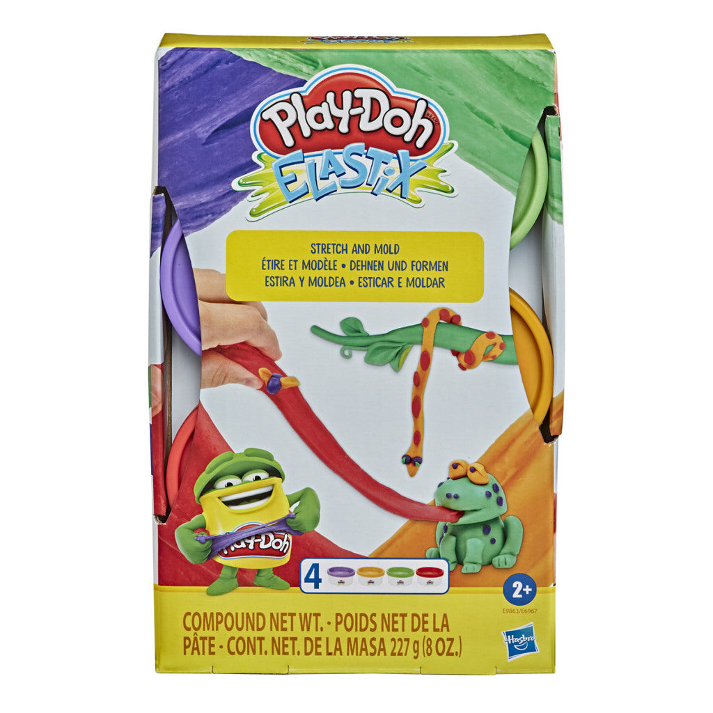 Play-doh elastix argile 4 pots