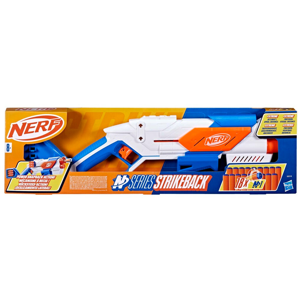 Nerf n serie Strikeback Blaster + 18 darts