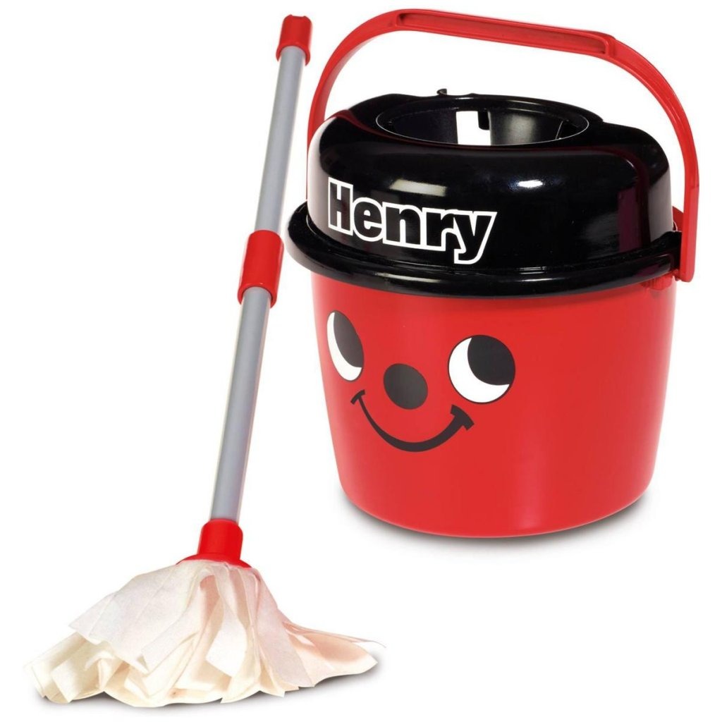 Osnovni Numatični mali pomočnik mali Henry Mop in Bucket Red