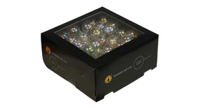 W b. 72 glassballs wire clear pearl 30 mm