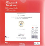 8 kerstkaart+envelop brambly muis dansen