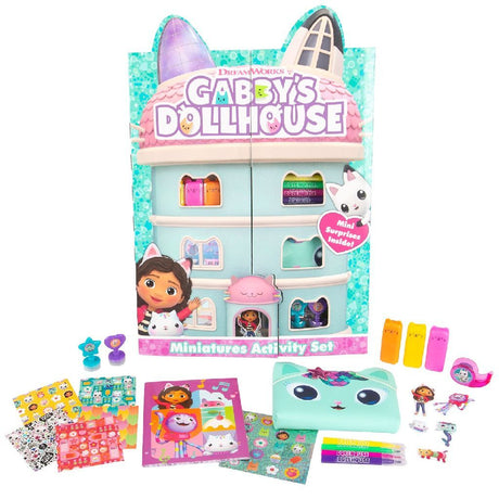 Gabby's poppenhuis gabby's dollhouse miniatures activity set - knutselset
