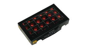 W b. 24 glassballs cap red shiny 25 mm