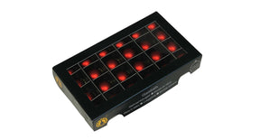 W b. 24 glassballs cap red mat 25 mm