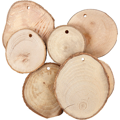 Creativ company http: www.cchobby.nl houten-schijven-met-gat-d-40-70-mm-gatgrootte-4-mm-dikte-5-mm-ca-250-gr-25-stuk-1-doos