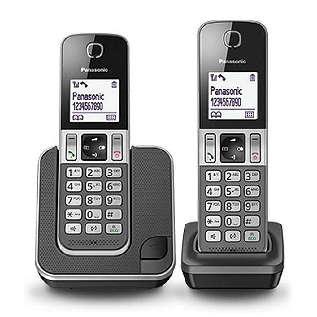 Panasonic kx-tgd312nlg telefoons 2 stuks zwart grijs