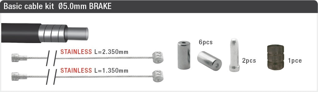 Bremsekabel Sett Universal White 2015011