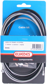 ELVEDES Universal Bremskabel Kit 1700 mm 2250 mm verzinkt schwarz (auf der Karte)