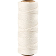 Creativ Company Bamboekoord dikte 1 mm wit 65 m 1 rol