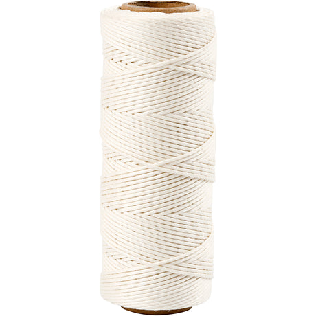 Creativ Company Bamboekoord dikte 1 mm wit 65 m 1 rol
