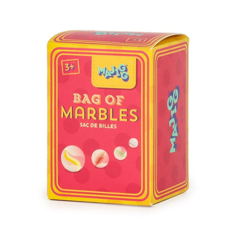 Retro zak met knikkers. 12 stuks. 3+ | 12 stuks