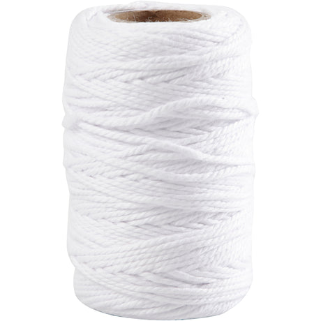 Creativ company http: www.cchobby.nl katoenkoord-dikte-1-1-mm-wit-50-m-1-rol
