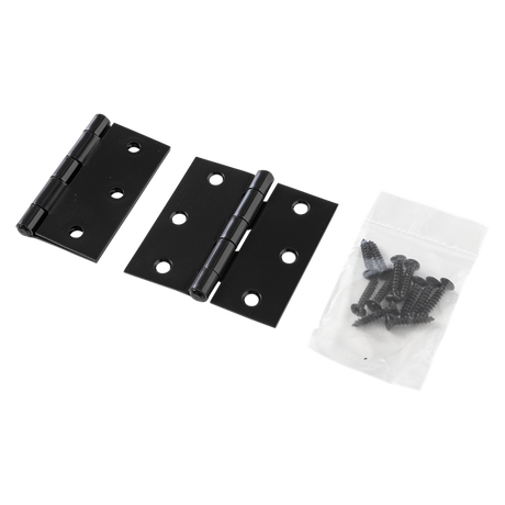 Mack 1071167 - 2 vierkante scharnieren zwart h63 x b63 mm | 5 stuks