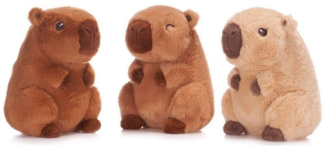 Pluche capybara. 3 assorti. 22 cm. 0+ | 3 stuks