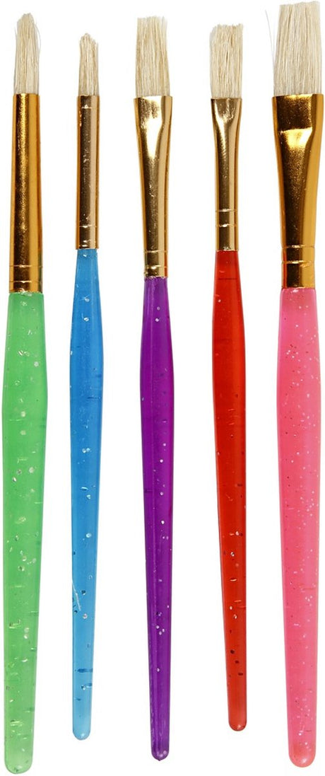 Creotime kwasten voor kinderen divers, 4st.
