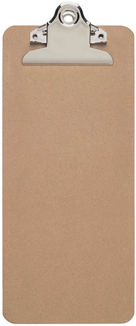 Maul klembord bill 28 x 11,5 cm staand formaat hardhout bruin zilver