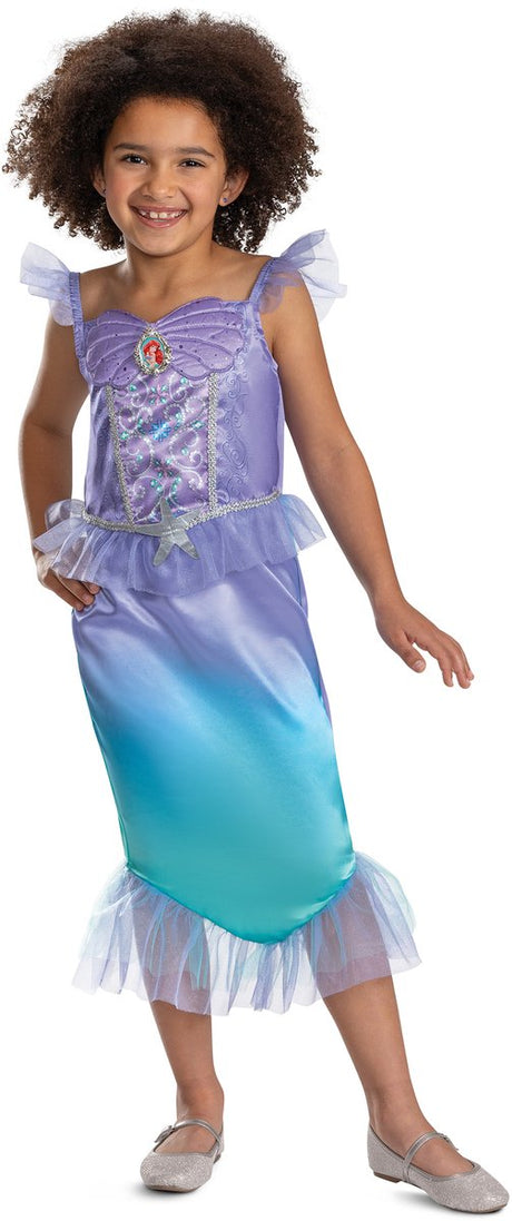 Disguise disney prinses ariele de kleine zeemeermin klassiek kinderkostuum xs (3-4 jaar) 104 110