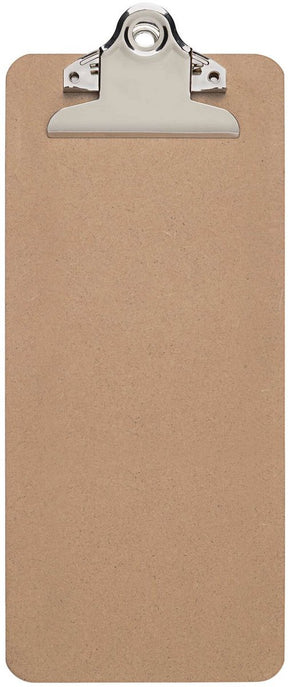 Maul klembord bill 28 x 11,5 cm staand formaat hardhout bruin zilver