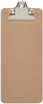 Maul klembord bill 28 x 11,5 cm staand formaat hardhout bruin zilver