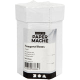 Http: www.cchobby.nl zeskantige-dozen-h-7-9-cm-afm-4-5-6-cm-wit-2-stuk-1-set
