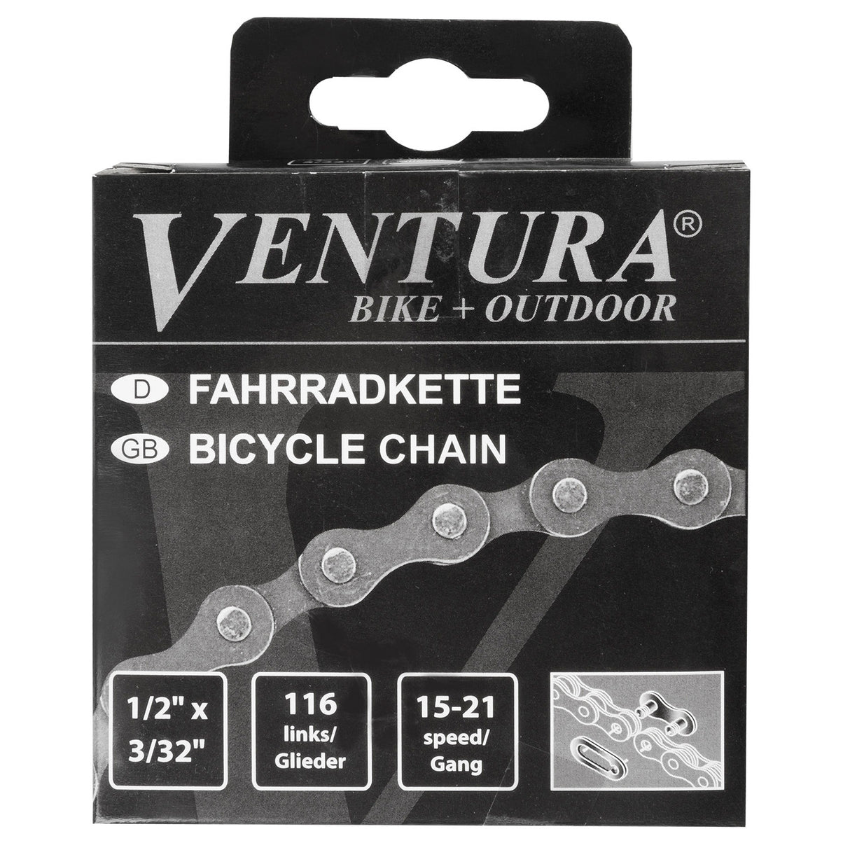 Ventura Hallakette 6 7 Geschwindegkeet 1 2 x 3 326 116 Links abegraff Locking Link